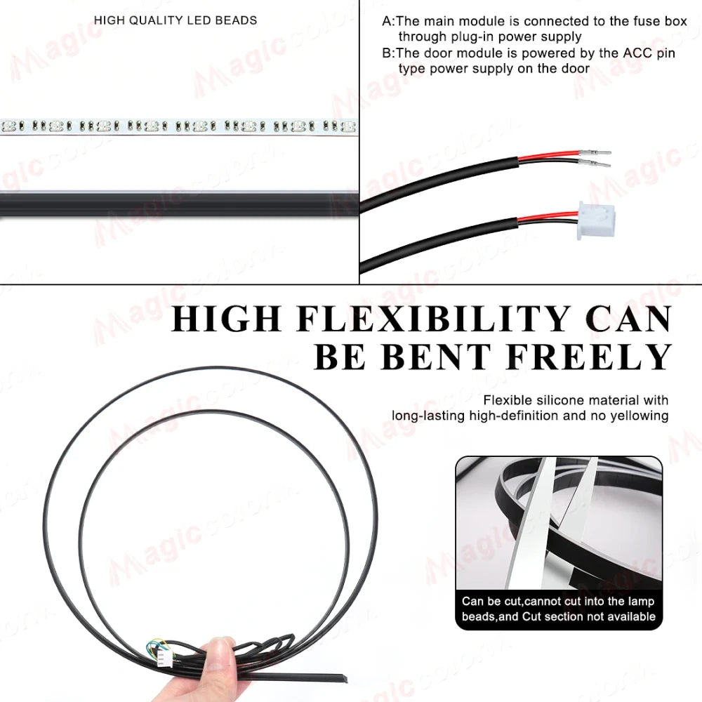 RGB LED Interior Ambient Light Kit
