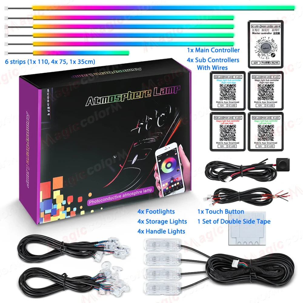 RGB LED Interior Ambient Light Kit